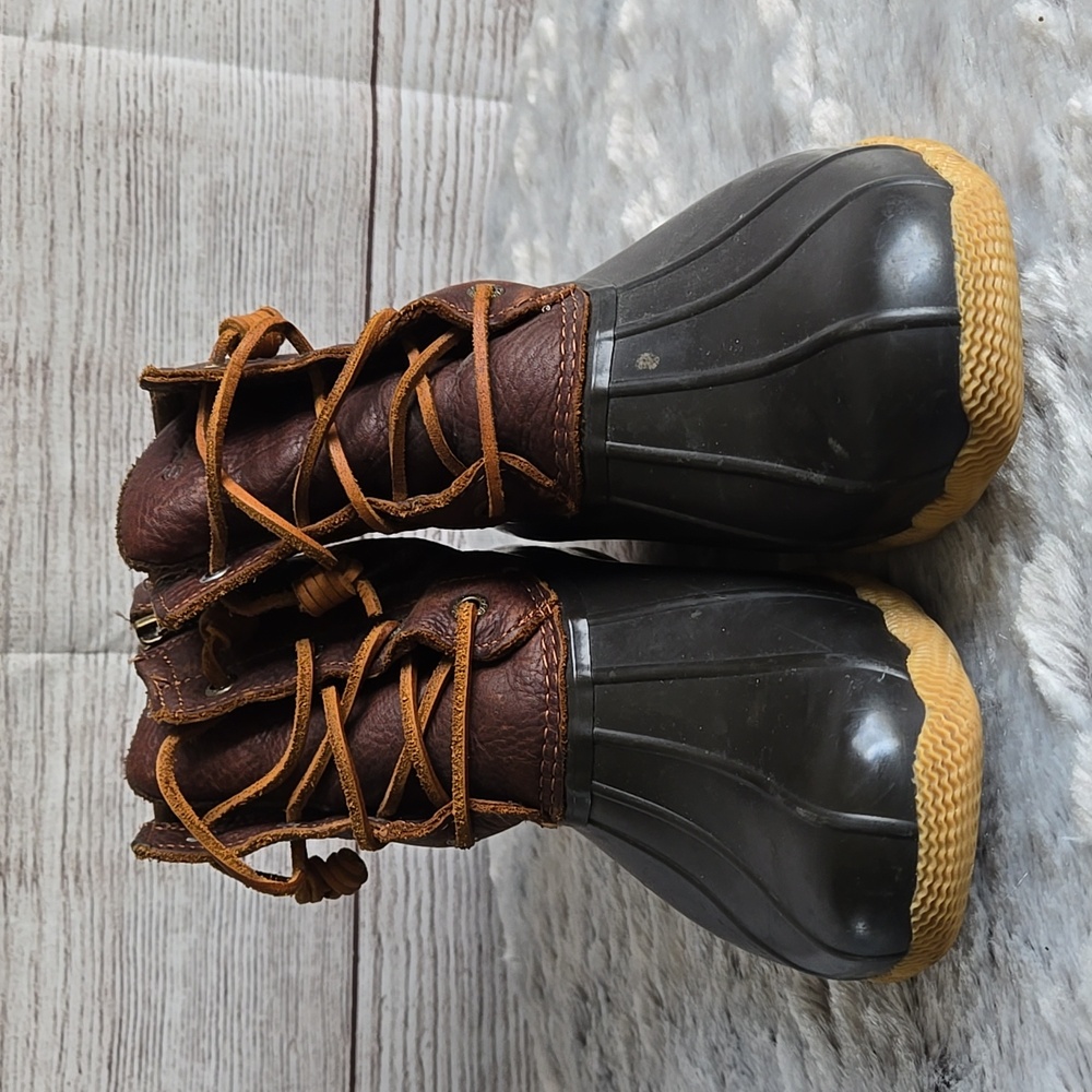 Sperry Brown Leather Duck Boots, Womens Size 8.5 - Picture 7 of 9